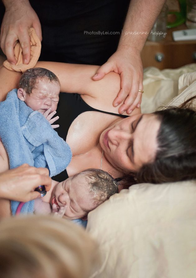 mother-her-two-newborn-twins