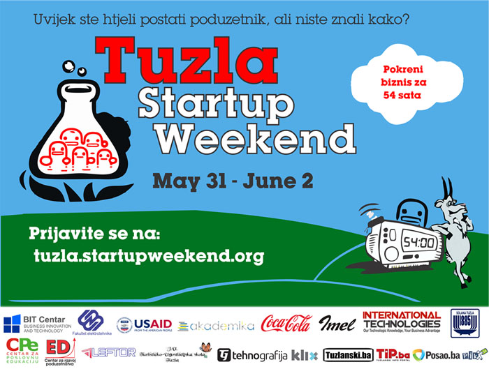 Pokreni biznis za 54 sata: Uskoro počinje prvi Tuzla Startup Weekend