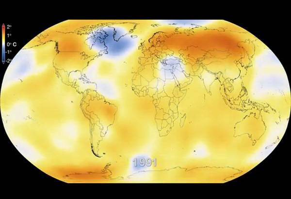 Alarmantno stanje: Pogledajte kako se Zemlja zagrijavala od 1950. do danas (VIDEO)