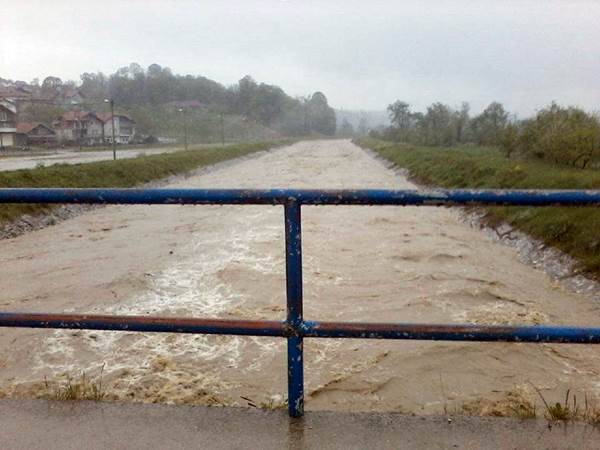 Poplavljeni objekti na području Srebrenika