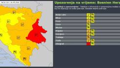 Upozorenje na vrijeme: Narandžasti meteoalarm za Tuzlu, crveni za Višegrad