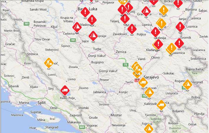 Otvoren je magistralni put M-1.8 Tuzla-Orašje, a od Tuzle se može i do Zvornika, te dalje prema Sarajevu