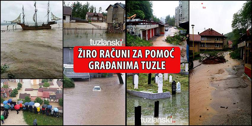 Otvoreni žiro računi za pomoć građanima Tuzle