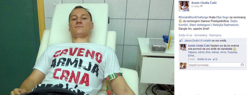 Blood Challenge: Tuzlak nominirao članove Predsjedništva da daruju krv