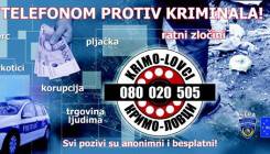 "Krimolovci": U julu zaprimljeno 418 poziva i 89 korisnih informacija