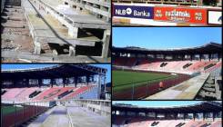 Pogledajte kako teku radovi na izgradnji montažne tribine na stadionu "Tušanj" (FOTO)