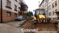 Pogledajte kako teku radovi na sanaciji Jalske ulice u Tuzli (FOTO)