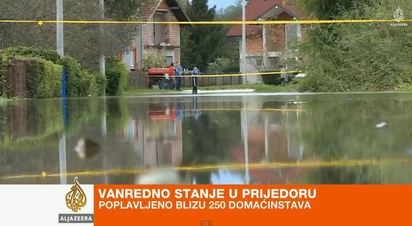 Vanredno stanje u Prijedoru zbog poplava (VIDEO)