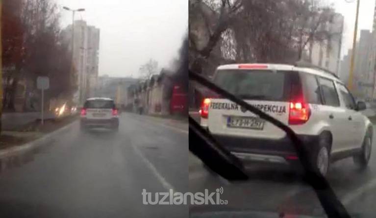 Tuzla: Jurcanje Federalne inspekcije, 50 km/h preko ograničenja (VIDEO)