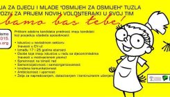 Poziv za prijem volontera/ki u Organizaciju za djecu i mlade "Osmijeh za Osmijeh"