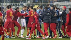 UEFA: Prekinuti fudbalski meč Crna Gora-Rusija registrovan rezultatom 0:3