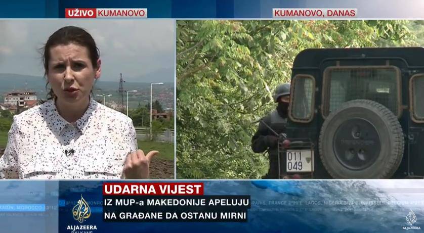 Kumanovo: Pucnjava u toku javljanja reporterke Al Jazeere (VIDEO)