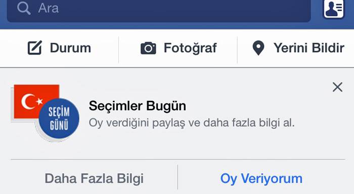 Facebook za turske korisnike aktivirao opciju "I vote"