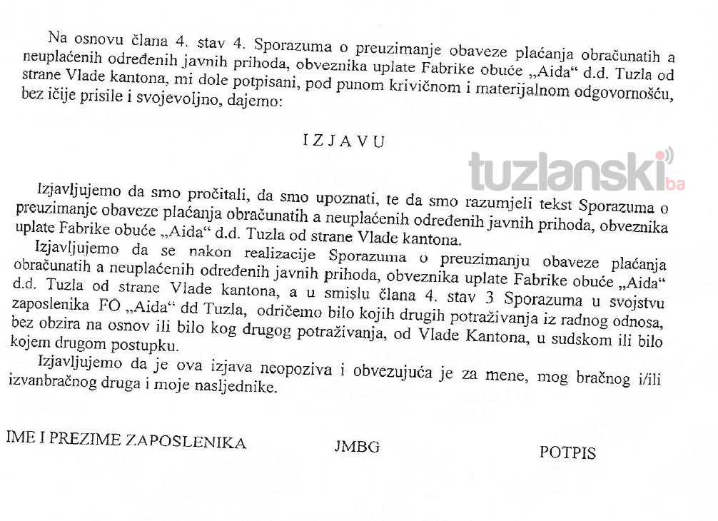 Prihvaćen tekst sporazuma o uvezivanju radnog staža radnicama "Aide"