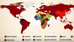 Mapa smrti: Pogledajte od čega se najčešće umire u svakoj od država svijeta