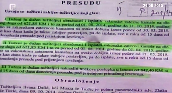 Tuzlanski suci i tužioci ekspresno naplatili svoja dugovanja (VIDEO)