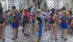 Zgroženi mještani: XXL turistkinja razgledavala Dubrovnik u tangama (FOTO)