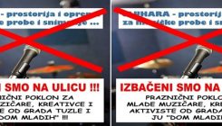 U JU "Dom Mladih" Tuzla više nema mjesta za aktivnosti Udruženja "Tuzla Uživo"