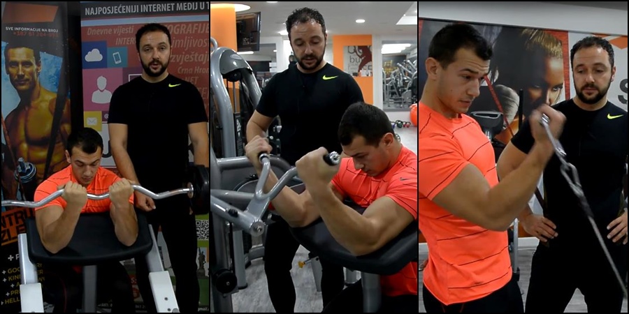 Nedjeljni trening u “Body control” centru: Najbolje vježbe za biceps (VIDEO)