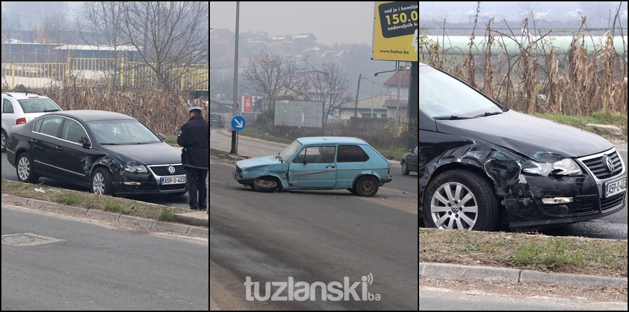 Tuzla: Sudar Golfa i Passata u naselju Kreka (FOTO)