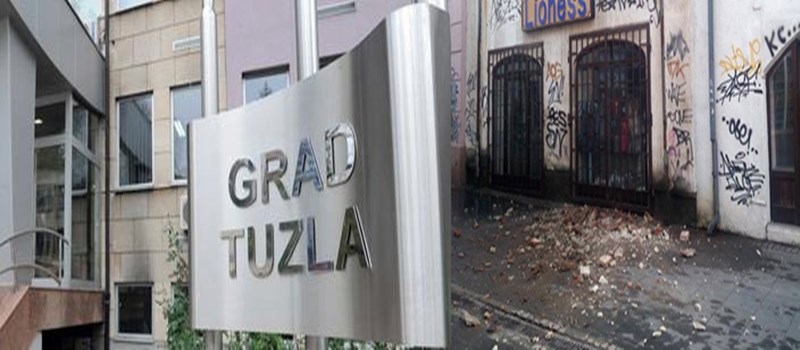 Grad Tuzla se oglasio povodom obrušavanja objekta u Trgovačkoj ulici