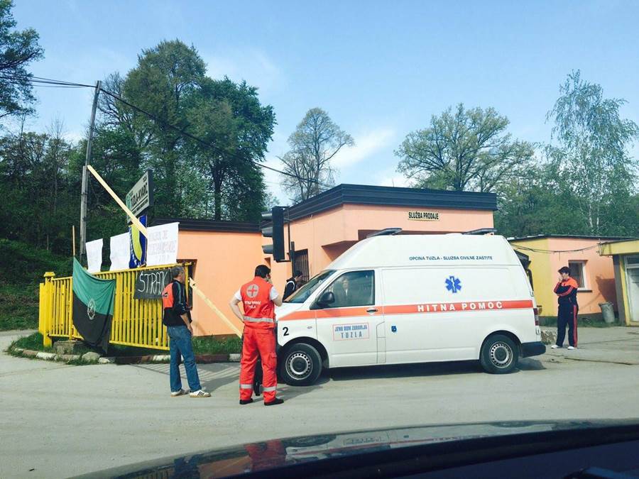 Radnici "Tuzla kvarca" i danas zatražili medicinsku pomoć