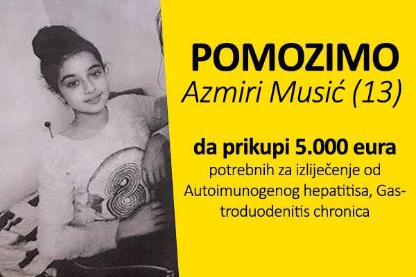 APEL: Pomozimo 13-godišnjoj Azmiri Musić iz Zenice!