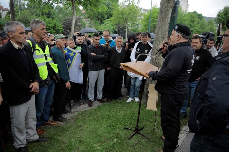 Završeni višesatni protesti bivših boraca u Sarajevu