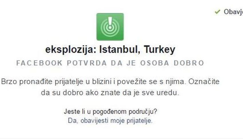 Facebook aktivirao opciju Safety Check zbog napada u Istanbulu