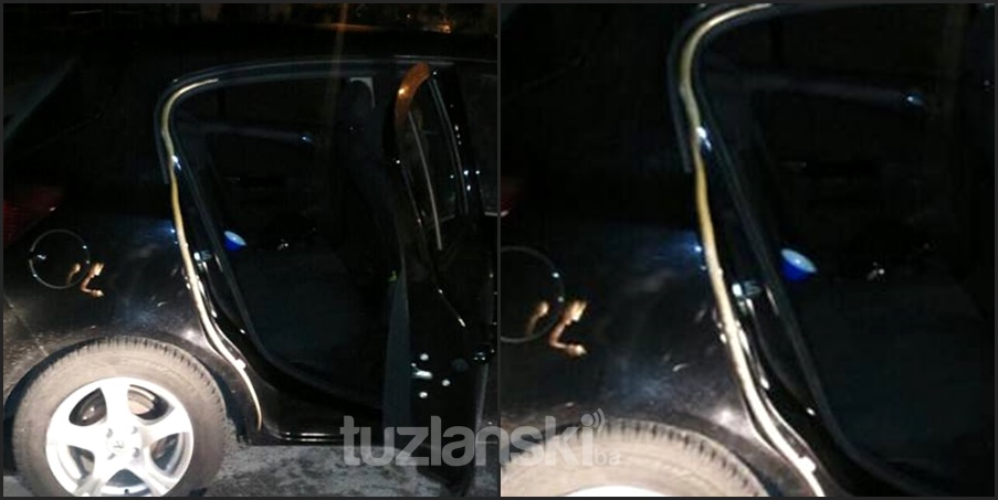 Tuzlanke doživjele šok: Zmija "opasala" vrata automobila (FOTO)