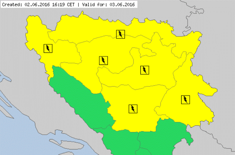 Meteorolozi izdali upozorenje za veći dio zemlje