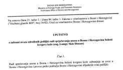 U BiH zabranjen uvoz goveda, mesa i mlijeka iz Srbije, Makedonije, Bugarske i Grčke