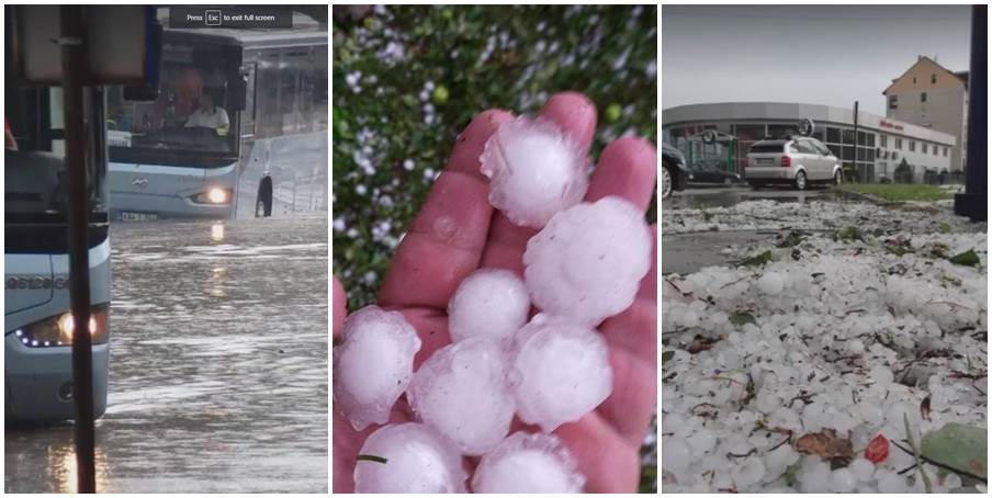 Nezapamćeno nevrijeme pogodilo Zenicu, poplavljene i bolničke sobe (VIDEO)