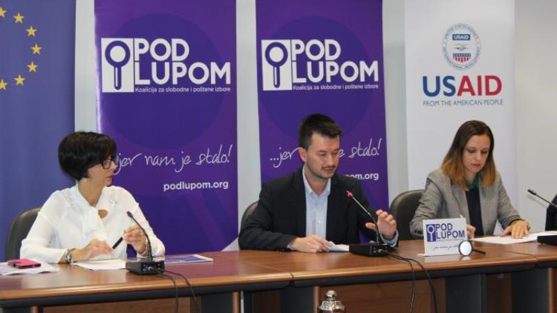 Koalicija "Pod lupom": Preliminarna ocjena izbornog dana