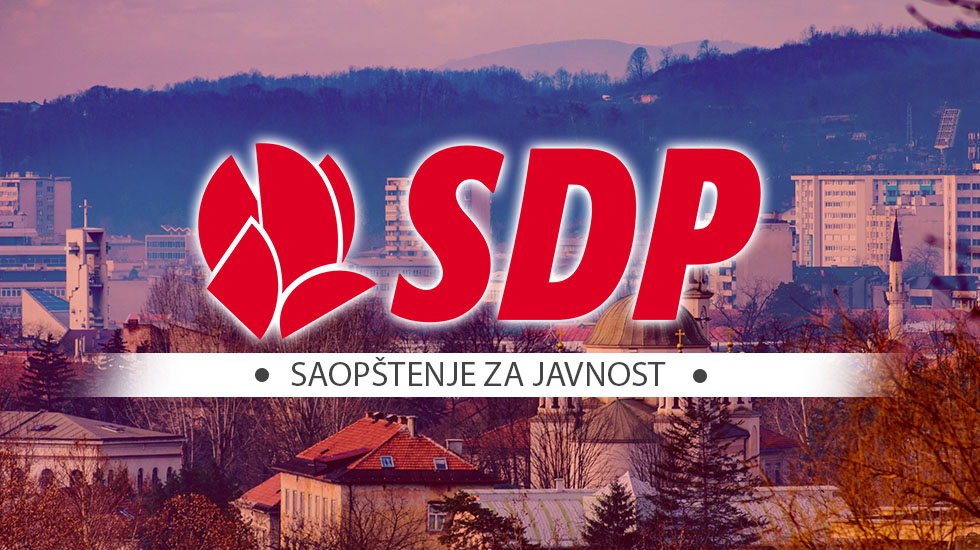 Saopštenje za javnost SDP-a: Nećemo dozvoliti SDA-SBB-HDZ koaliciji da privatizira i uništi Tuzlu