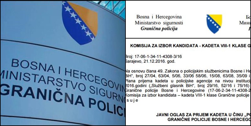 Granična policija raspisala oglas za prijem 100 policajaca