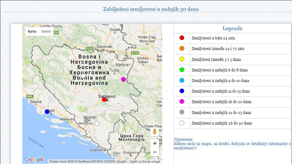 Zemljotres jačine 3,2 stepena zabilježen u Sarajevu