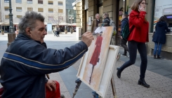 Ulični slikar: Radim ono što volim i znam, od čega mogu dobro živjeti (FOTO)