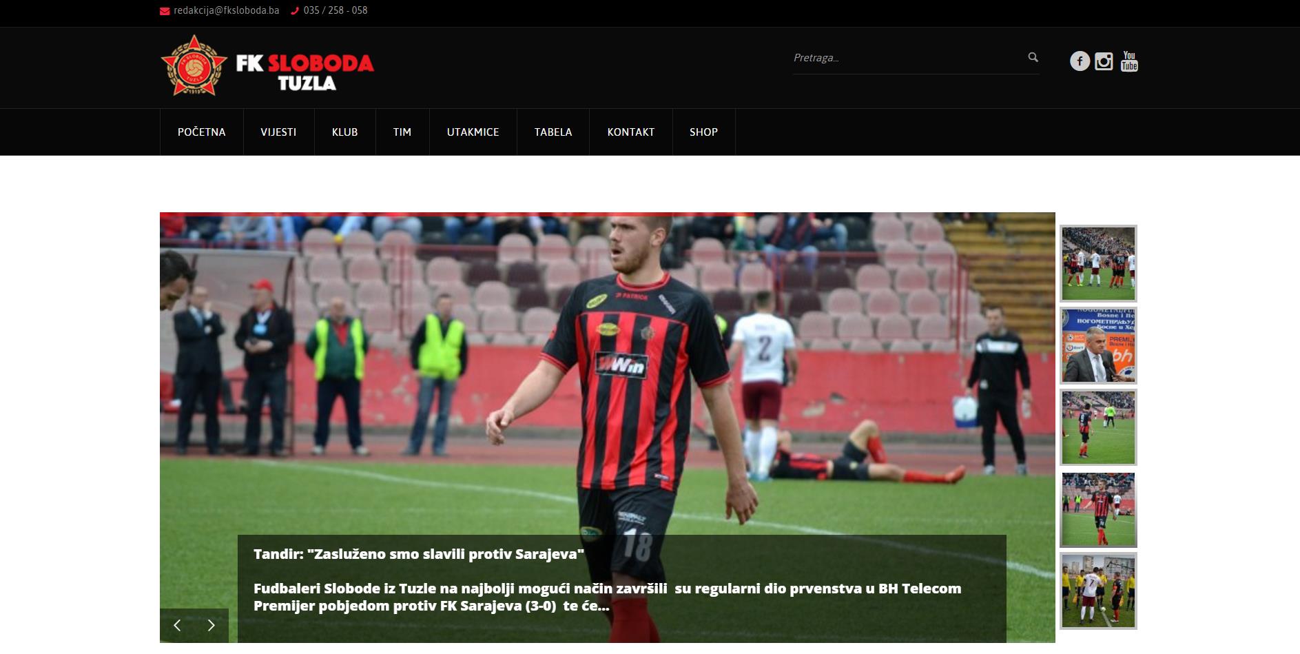 Puštena u rad nova web stranica FK Sloboda