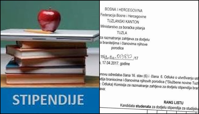 Objavljene preliminarne liste za dodjelu stipendija u TK