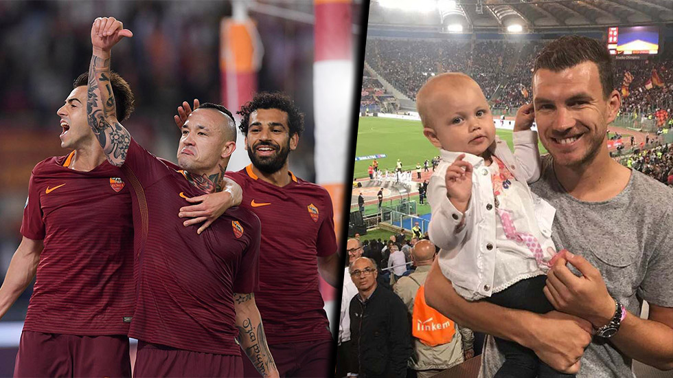 Roma u velikom derbiju savladala Juventus: Džeko sa Amrom i Unom bodrio saigrače (VIDEO)