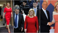 Modna psihoanaliza: Zašto Kolinda bira uske crvene haljine za susrete s moćnicima? (FOTO)