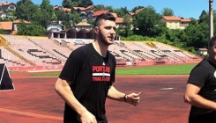 Jusuf Nurkić trenirao na atletskoj stazi stadiona Tušanj (FOTO)