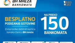 Besplatno podizanje gotovine na više od 150 bankomata u BiH