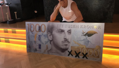 Lik Zlatana Ibrahimovića na novčanici od hiljadu kruna (FOTO)