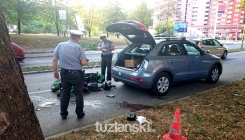 Tuzla: U saobraćajnoj nesreći na Ircu povrijeđen motociklista (FOTO)