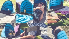 Fantastičan gadget za plažu: Štitnik za lice, punjač i ventilator u jednom (VIDEO)