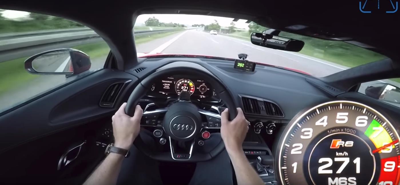 Audi R8 u akciji: Pogledajte kako izgleda jurnjava od 324 km/h (VIDEO)