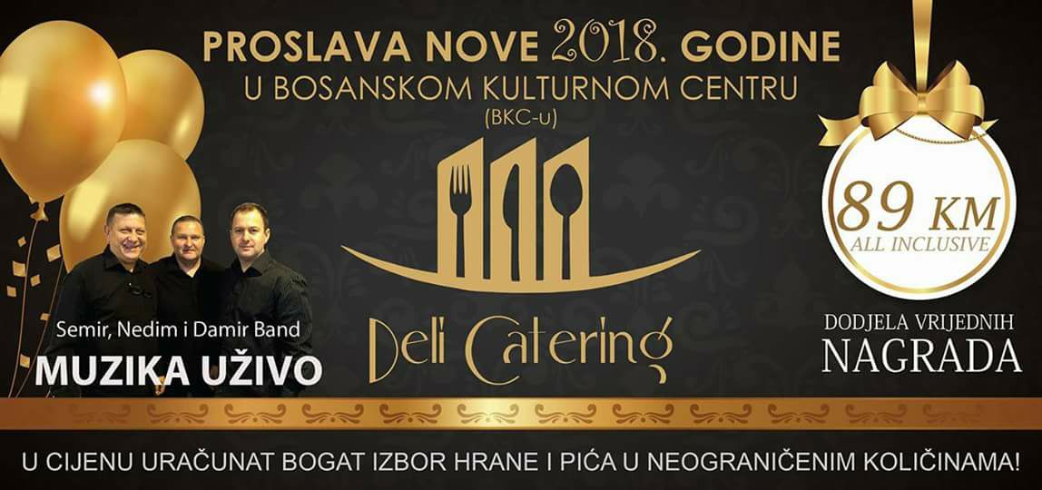 Deli Catering organizuje doček Nove godine u BKC-u Tuzla