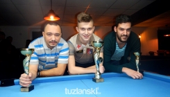 Aktuelni svjetski prvak Sanjin Pehlivanović pobjednik prvog 'Tuzla Open 2017' turnira u disciplini 10ball (FOTO)